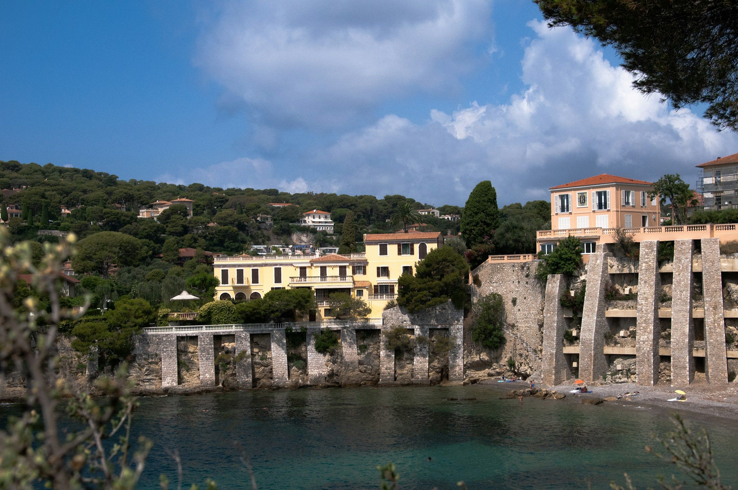 Cap Ferrat coastline above the Mediterranean